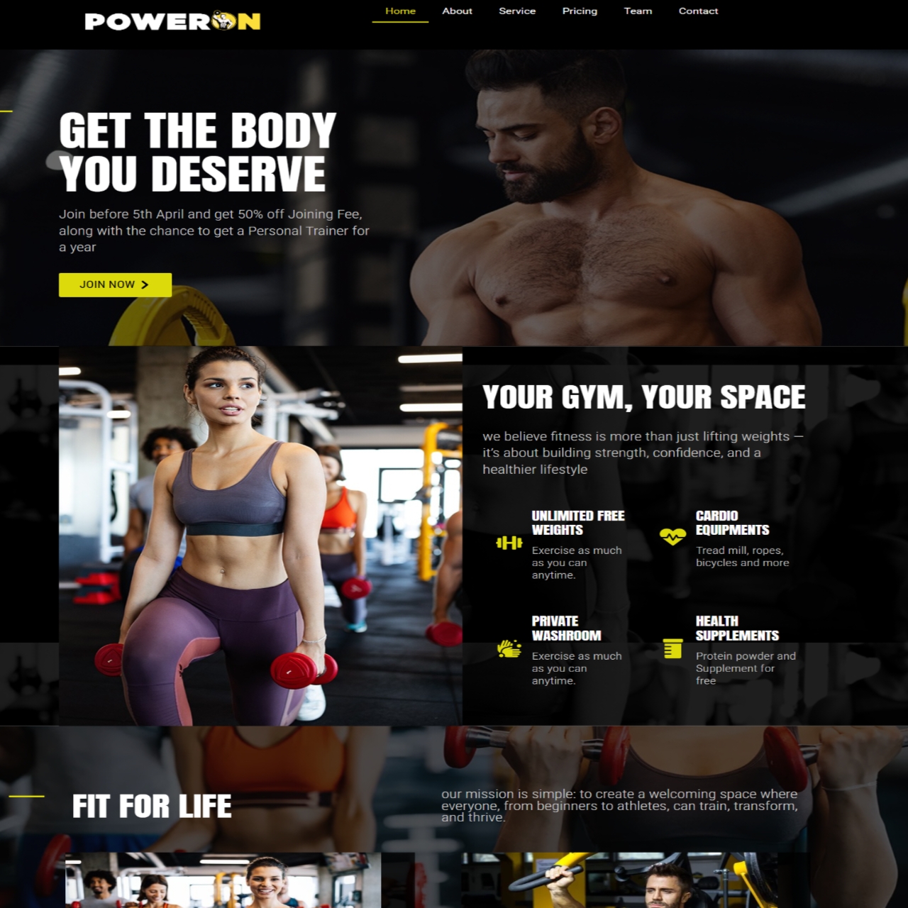 Gym Website